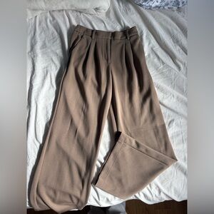 Dynamite Wide-Leg Trousers in Taupe